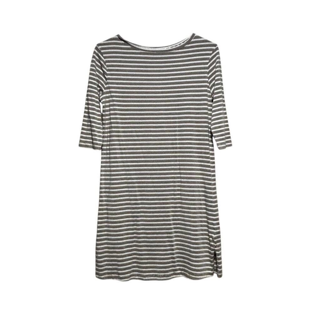 Tasc Performance Women's Nantucket Tan Boatneck Dress 3/4 Sleeves Size XS